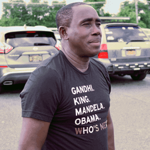 Consciously Unbiased - Who's Next? -  Black T-Shirt in Skintone